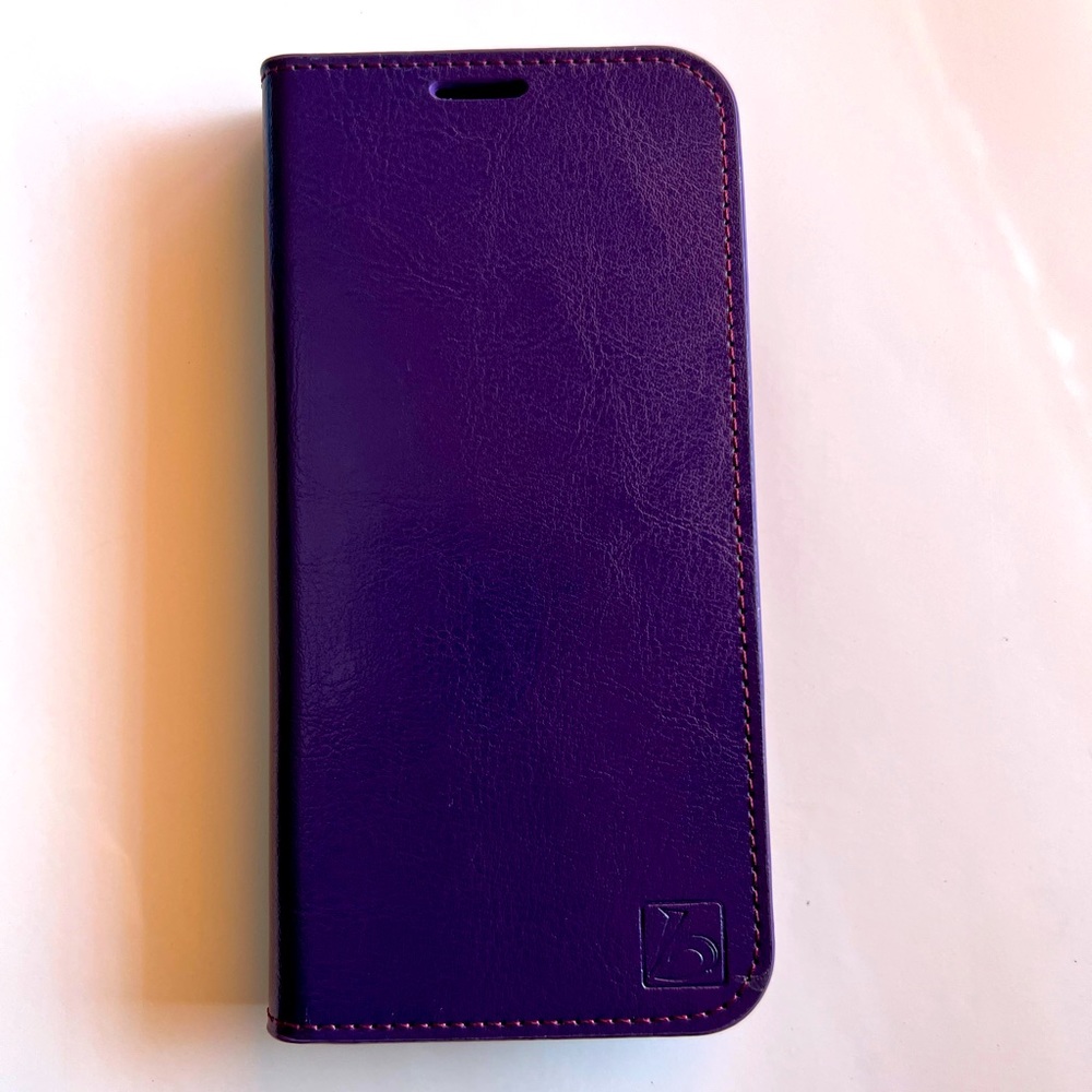 Belemay iPhone 13 purple wallet case